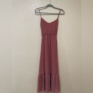 Elegant Mauve Sleeveless Dress
